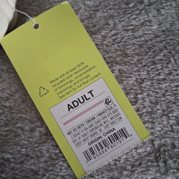 All in Motion Quilted Cream Cap womens unisex adult nylon OS NWT - Picture 6 of 7